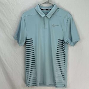Nike Light Blue Dri-Fit SS Quick Dry Golf Polo Shirt - Size Small Short Sleeve